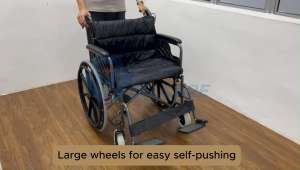 [Same-Day Delivery] Foldable Heavy Duty DAF Lightweight Wheelchair 22 Inch Seat