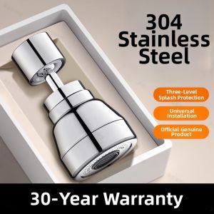 TAOKOU | Anti-splash Flexible Rotate Faucet Nozzle 304 Stainless Steel