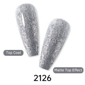 Arte Clavo Glitter Gel Nail 15ml Semi Permanent Soak Off UV Gel Varnish Nail Manicure Top Base Coat Gel Polish Art Decoration
