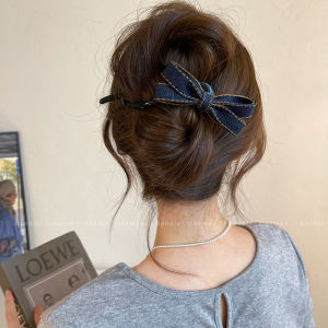 Kẹp Tóc Xoắn Một Bên Kiểu Bướm Thanh Lịch Cho Phụ Nữ Kẹp Tóc Cao Cấp Mới 2025 Phụ Kiện Tóc Búi Tóc Kiểu Cá Mập Mùa Thu