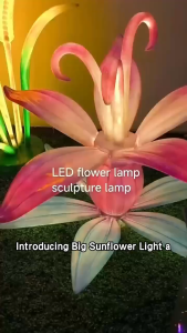 Đèn LED Hoa Hướng Dương Trang Trí Tiểu Cảnh Sân Vườn Lung Linh