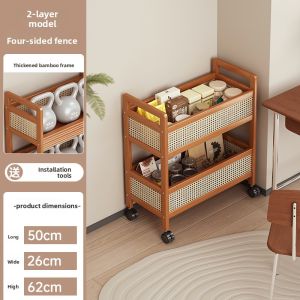 CHUJUN | Multi-functional Kitchen Spice Rack Storage Shelf with Wheels
