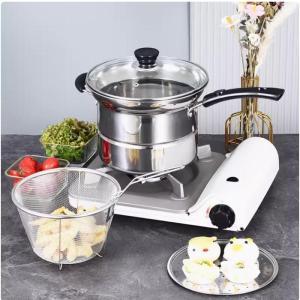 Stainless Steel Multi-Functional Noodle Pot Stew-Pan Soup Pot Milk Pot Steamer Deep-Fried Pot Induction Cooker Gas Universal Pan