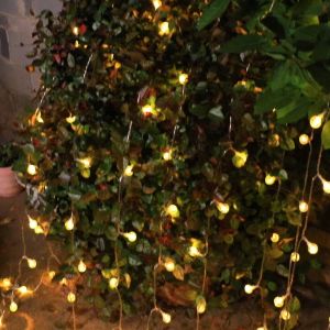 17M/32M 3-color switching LED Solar Bubbles Crystal Ball Christmas light string Camping Garden Light Crystal Ball Globe Fairy