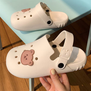 Thin Strip Korean-Style Cute Dog Hole-Punch Sandals for Men and Women Summer Outdoor Fashion Versatile Couple Head Slippers