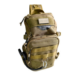 Mens Outdoor Tactical Crossbody Bag Small Capacity Fishing Gear Bag Single Shoulder Strap Sports Bag for Hiking And Camping