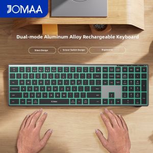 JOMAA | Dual-Mode Quiet Scissor-Switch Keyboard with RGB Backlight