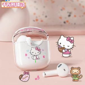 Sanrio | Sanrio TWS Earbuds BL48 Kuromi Bluetooth Earphones Cinnamoroll Wireless Headset Hello Kitty Sport Noise Reduction Game Headphone