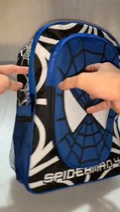 RIZ-Tas Ransel Karakter Spiderman - Tas Anak Sekolah dengan Tutup Kepala (Hoodie) - Warna Cerah dan Nyaman Digunakan - Ukuran 40x11x30 - 100% REALPICT - Bahan D300 - Sablon Rapi (Murah dan Berkualitas)