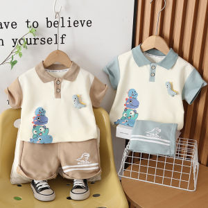 New Summer Baby Clothes Suit Children Boys Short Sleeved T-Shirt Shorts 2Pcs/Set Kids Clothing Infant Costume Toddler Tracksuits