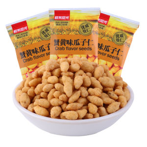 Fresh Sunshiine Office Snack - Crispy Shrimp Strips with Crab Roe Flavor Green Beans Fried Rice Kernels Peanuts Small Packets