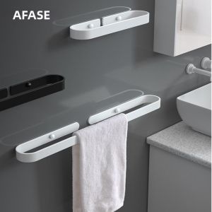 Drill-free Nordic Style Space Aluminum Bathroom Towel Ring