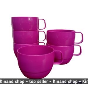 6 PCS CANGKIR BUNDAR SUPERWARE TEBAL ISI 350MILIPLASTIK DOP UNIK DAN TAHAN PANAS
