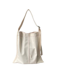 Pure Cotton Canvas Shoulder Tote Bag Crossbody Bag Millennial Wheat Color I Botherme Holiday Stroll Bamboo Bud Trend  Style