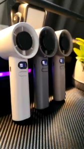 Portable 120 Level Cooler Handheld Turbo Fan Reachargeable High Speed Outdoor Hand Fan 120 Speed Stepless Variable Speed Mini Fan