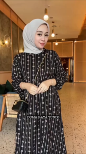 SET LONG TUNIK LILY SETELAN CELANA WANITA TERBARU KEKINIAN SETELAN TUNIK WANITA JUMBO BUSUI FRIENDLY