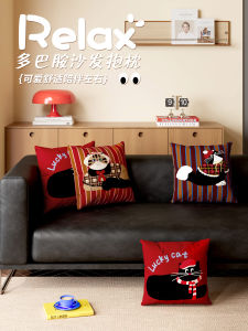 Brown Animal Cartoon Pillows Soft Core Living Room Sofa Home Decor Square Throw Pillows Children Bedroom Headboard Cushion