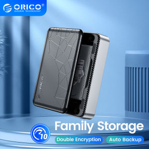 ORICO Personal Storage 3.5" HDD Type-C Port Super Speed NAS with Automatic Backup Remote Access & Share 12V/2A for PC/TV/Phone