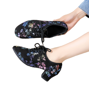 Giày Khiêu Vũ Latin Đế Trung Cho Nữ Giày Khiêu Vũ Vuông Đế Mềm Giày Khiêu Vũ Ngoài Trời Cho Phụ Nữ Trung Niên Giày Khiêu Vũ Thường Ngày