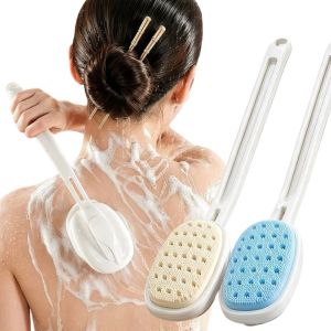 YESPERY Silicone Long Handle Back Scrubber Brush Soft Bristle Body Brush for Shower Exfoliating Bath Brush for Women Men