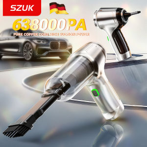 SZUK 638000PA Wireless Car Vacuum CIeaner Powerful Air Blower Portable Handheld Cleaning Machine Mini Vacuum Cleaner for Car