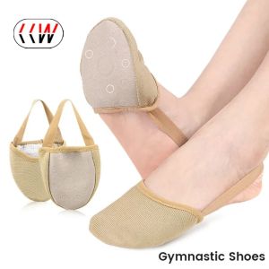 รองเท้ายิมนาสติกลีลา CCW ไมโครไฟเบอร์ยืดหยุ่นรองเท้าเปิดส้นรองเท้าเต้นทันสมัย
