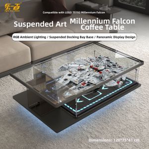 light your bricks | Lighted Storage LEGO Display Wooden Coffee Table