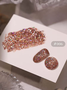 1-10pcs PSK ใหม่แฟชั่นยอดนิยม Super Glitter Nail Art Spotlight 5D ระเบิดเงาฟิล์ม Series Broken Diamond เจลเล็บ
