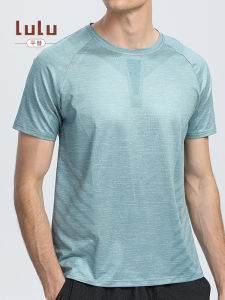 Quick Dry Printed Mens T-Shirt round Neck Short Sleeve Sport Outdoor Training Wear Breathable Comfortable Summer Casual Wear