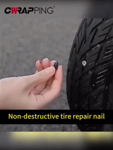 70-10PCS Tire Repair Tools Tyre Puncture Repair Motorcycle Rubber Tubeless Tire Repair Kit Glue Free Repair Tire Nails for Car
