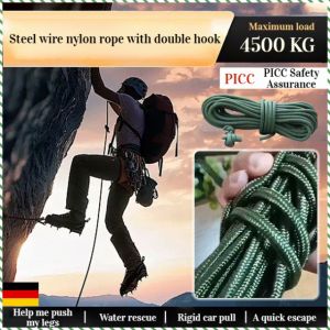 Outdoor Lanyard Camping Rope Nylon Braided Rope Hammock Camping Climbing Rope