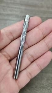 HUHAO 1/4 Inch Shank Flush Trim Spiral Router Bit Two Flutes Carbide End Mill CNC Bearing Guided Trim Milling Cutter for Wood