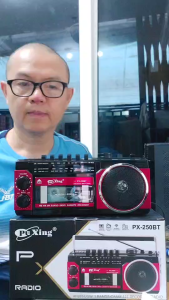 PX-250BT เครื่องเล่น วิทยุ เทปคาสเซตต์ สามารถเล่นเทป วิทยุ AM/FM/SW/BT/USB/SD MP3ใช้งานได้หลายระบบ สไตล์ย้อนยุค
