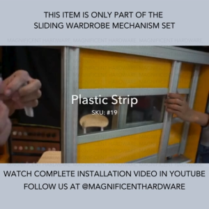 Plastic Strip Clear for Glass Application 10mm (3 Meter)