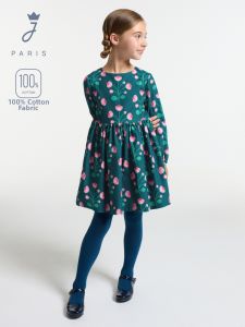 Jacadi | Girls Cotton Corduroy Long Sleeve Autumn Winter Versatile Dress