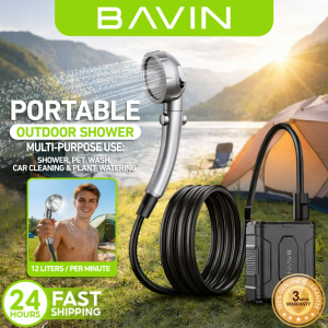 BAVIN VC05 10000mAh / VC06 4000mAh Multi-Purpose Portable Electric Outdoor Shower Rechargeable Pump for Camping & Hiking