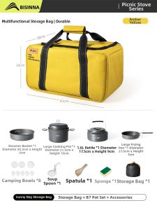 BSWOLF | Multifunction Outdoor Camping Cookware Organizer