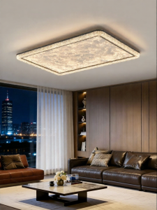 DGY | Minimalist Crystal Ceiling Light Icy Crack Patterns