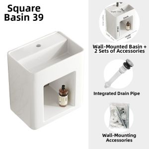 APTO | Ceramic Wall-Mounted Sink