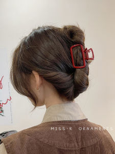 โลหะสี่เหลี่ยมผืนผ้าขนาดกลางคลิปผมสําหรับผู้หญิง < Ne2> Sensation อุปกรณ์เสริมผมอบสด < Ne1> ผม Grips