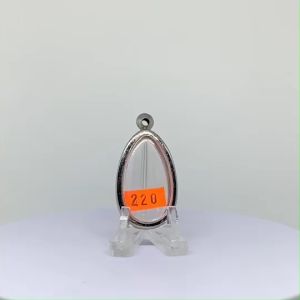 No.(220) ตลับพระ กรอบพระสแตนเลสเรียบ พิมพ์ ขุนแผนไข่ผ่าซีก หรือพิมพ์ใกล้เคียง ขนาดกรอบวงใน 2.2*3.7 ซม. ขนาดที่ใส่สวย 1.9*3.4 ซม. หรือขนาดพระที่ใกล้เคียง