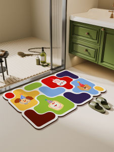 BULULOM | Cartoon Cute Anti-slip Stain-resistant Water-absorbent Bath Mat