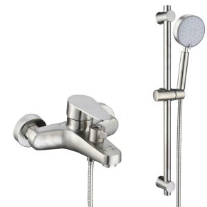 Bộ Vòi Hoa Sen Inox 304 Sang Trọng với Van Trộn và 3 Vòi