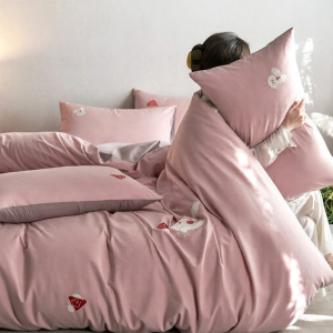 DOHIA | Cotton Bedding Set Water Washed Cotton 4 Piece
