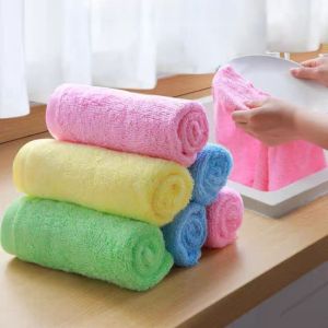 3 Gói Sợi Gỗ Rửa Bát Vải Microfiber Dụng Cụ Vệ Sinh Nhà Bếp Thiết Thực Hộ Gia Đình Chà Miếng Lót Cuộc Sống Của Bạn Người Trợ Giúp Tốt