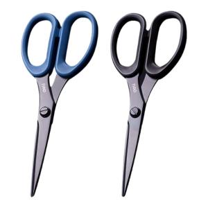 deli | Black Blade Non-stick Safety Portable Stainless Steel Scissors