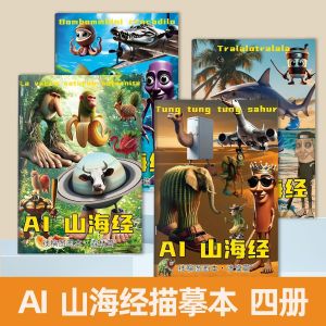 Sách Vẽ Tranh Sáng Tạo AI Truyện Cổ Tích Núi Đại Dương Bản Vẽ Mô Phỏng Cây Củi Cho Trẻ Em Sách Vẽ Tranh Thú Cưng Vui Nhộn