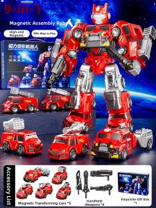 BABYSHOME | Intelligent Magnetic Transforming Robot Toy for 8-12 Year Olds