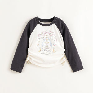 Marc&Janie | Sweet and Cool Short Sleeve Gathered T-shirt with Butterfly Print