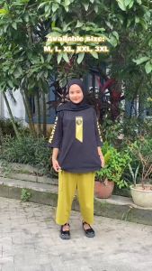 Setelan Cargo Jumbo Ghina Set Kaos Katun Combed 24s M L XL XXL 3XL Oneset Baju Dan Celana Wanita COD